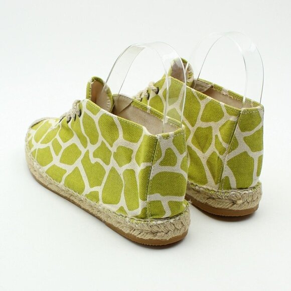 BETTYE MULLER Womens Lime Green Animal Print Espadrille Shoes - Picture 6 of 12